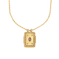 Purple Marquise Pendant